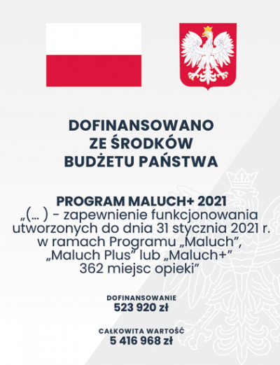 Program maluch + 2021